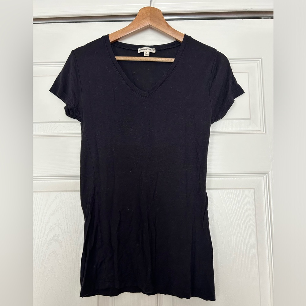 Basic Black V Neck